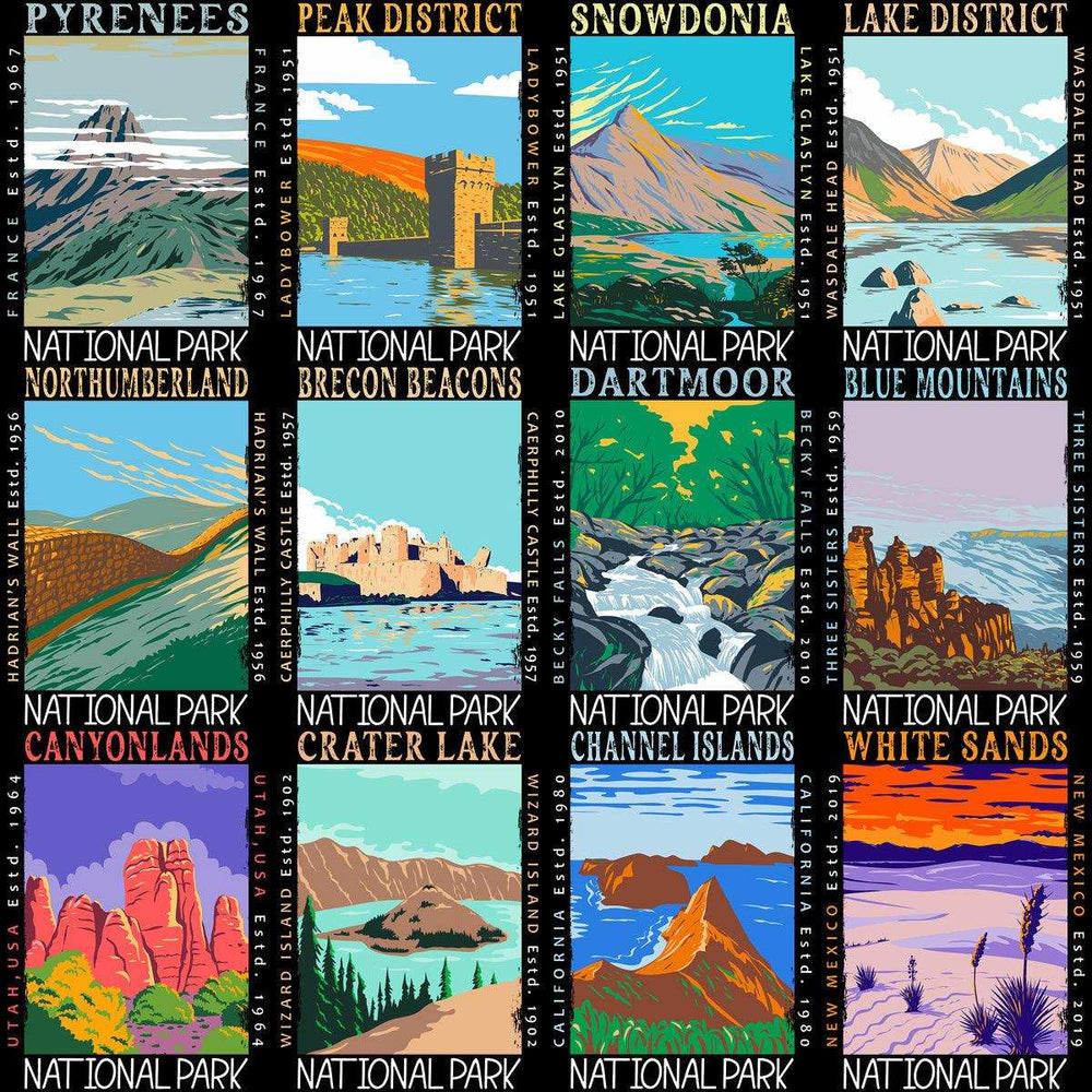 99 USA National Parks Streetwear Designs Bundle PNG
