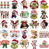 Load image into Gallery viewer, 110 Cartoons CHRISTMAS Yarn Style Designs Bundle PNG

