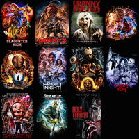 Load image into Gallery viewer, 33 Halloween Horror Halftone Designs Bundle PNG
