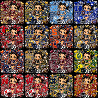 Load image into Gallery viewer, 68 College Betty Boop Cheerleader Football NCAA Teams Designs Bundle PNG
