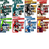Load image into Gallery viewer, 32 THEY NOT LIKE US Teams Mascot Football Designs Bundle PNG + PSD
