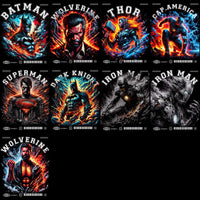 Load image into Gallery viewer, 30 Comics Super Heroes Halftone Streetwear Designs Bundle PNG
