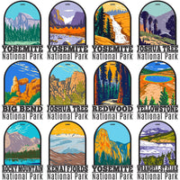 Load image into Gallery viewer, 90 USA National Parks Streetwear Designs Bundle PNG
