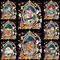 Load image into Gallery viewer, 22 Spooky Coquette Mirror Cartoons Halloween Designs Bundle PNG
