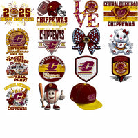 Load image into Gallery viewer, 32 Central Michigan Chippewas Designs Bundle PNG
