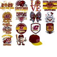 Load image into Gallery viewer, 32 Central Michigan Chippewas Designs Bundle PNG
