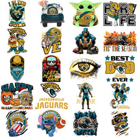 Load image into Gallery viewer, 49 Jacksonville Jaguars V2 Football Designs Bundle PNG
