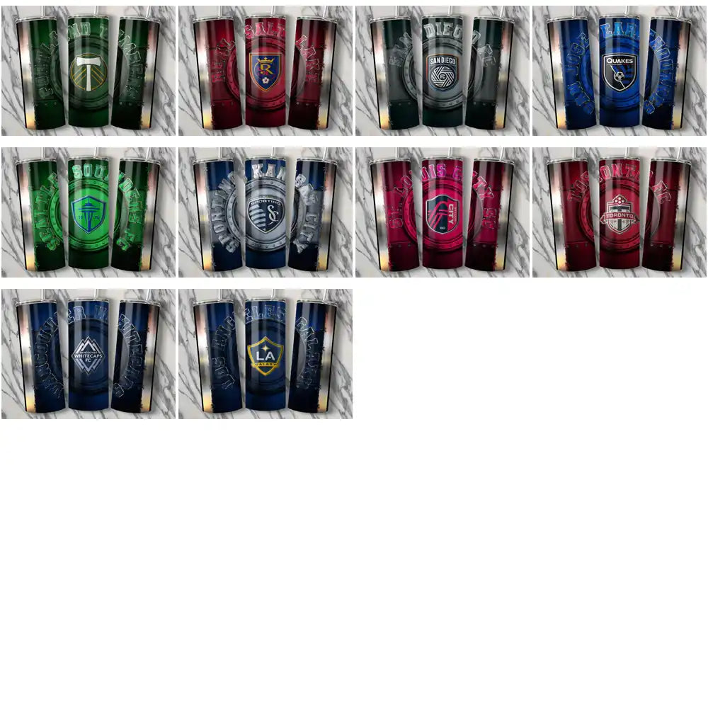 30 Soccer USA Teams Metal Tumbler Wrap Bundle JPG