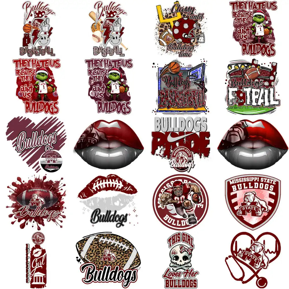 97 Mississippi State Bulldogs Designs Bundle PNG