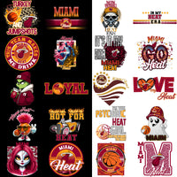 Load image into Gallery viewer, 56 Miami Heat Basketball Designs Bundle PNG
