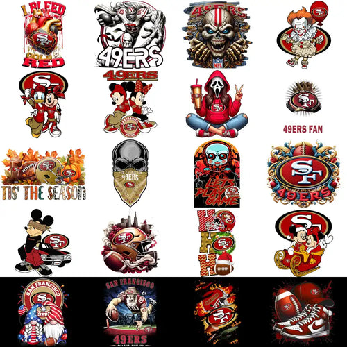 46 San Francisco 49ers V2 Football-Designs Bundle PNG