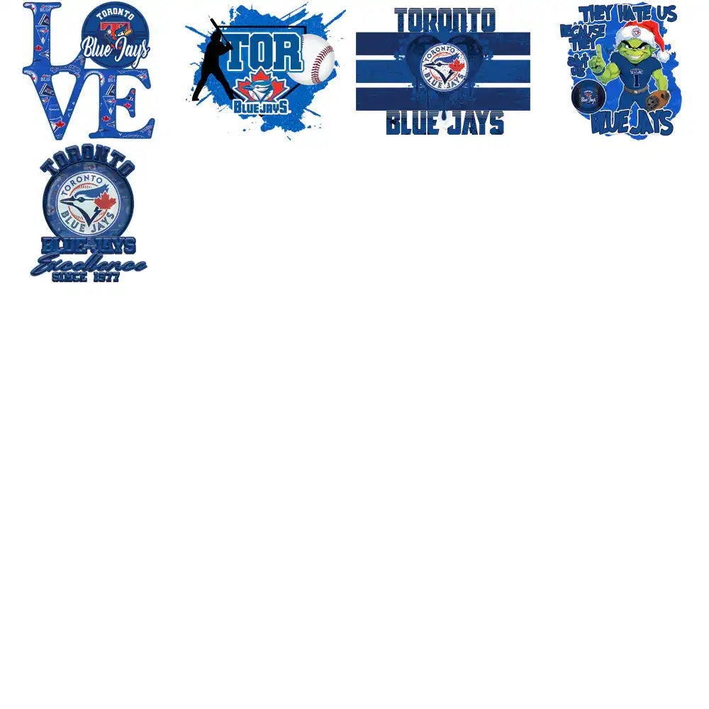 63 Toronto Blue Jays Baseball Designs Bundle PNG
