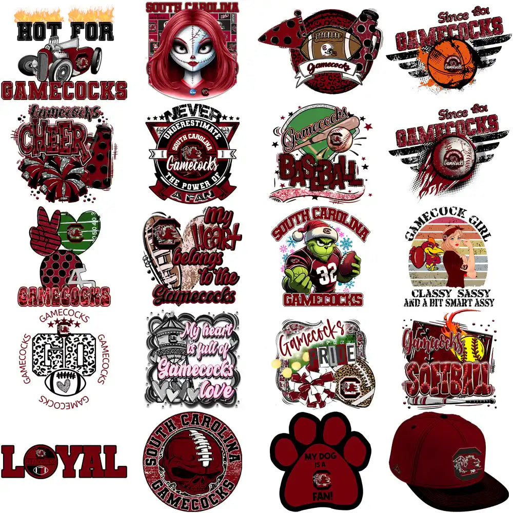74 South Carolina Gamecocks Designs Bundle PNG