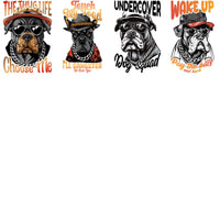 Load image into Gallery viewer, 15 Gangster Dogs Designs Bundle PNG
