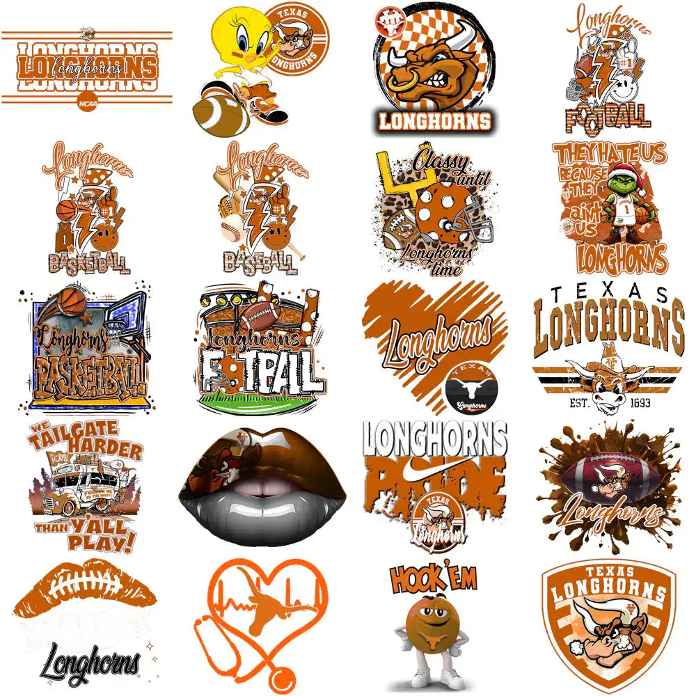 106 Texas Longhorns Designs Bundle PNG