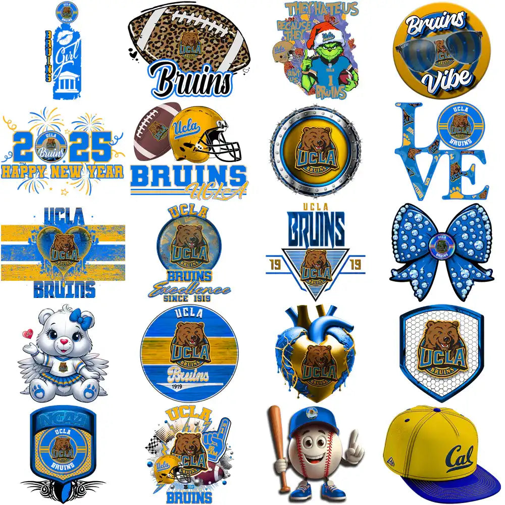 79 UCLA Bruins Designs Bundle PNG