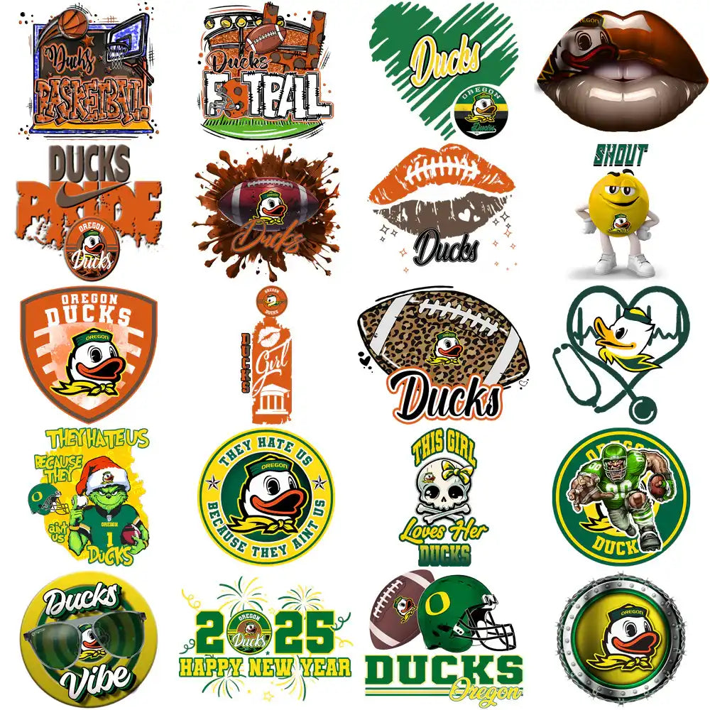 91 Oregon Ducks Designs Bundle PNG