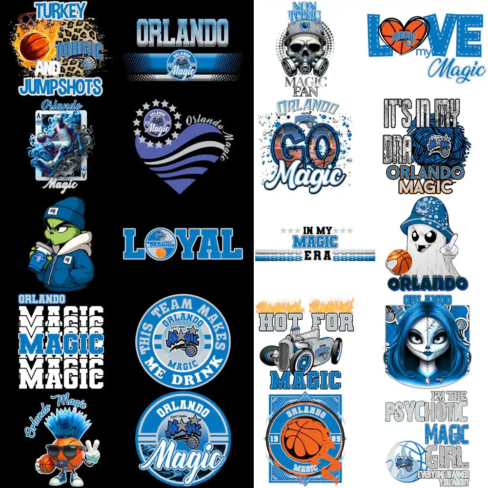47 Orlando Magic Basketball Designs Bundle PNG