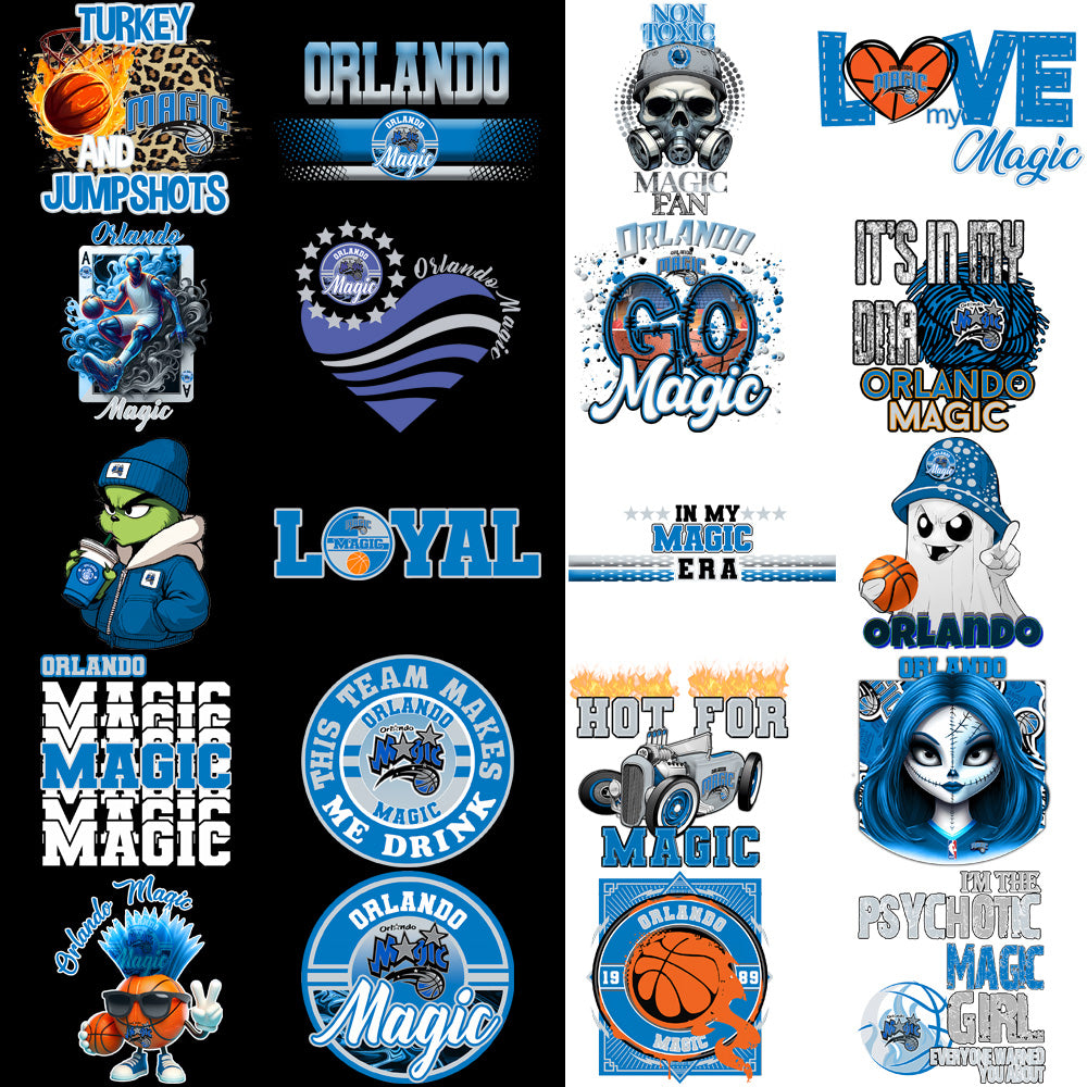 47 Orlando Magic Basketball Designs Bundle PNG