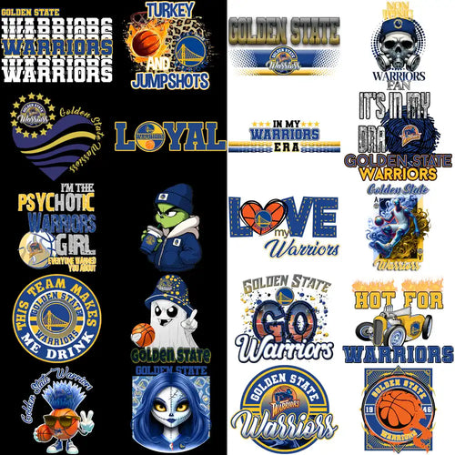 56 Golden State Warriors Basketball Designs Bundle PNG
