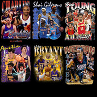 Load image into Gallery viewer, 51 Basketball Teams Players Bootleg Homage Designs Bundle PNG
