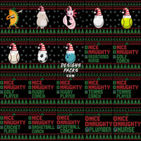 Load image into Gallery viewer, 200 Mixed Ugly Sweater Christmas Designs Bundle PNG
