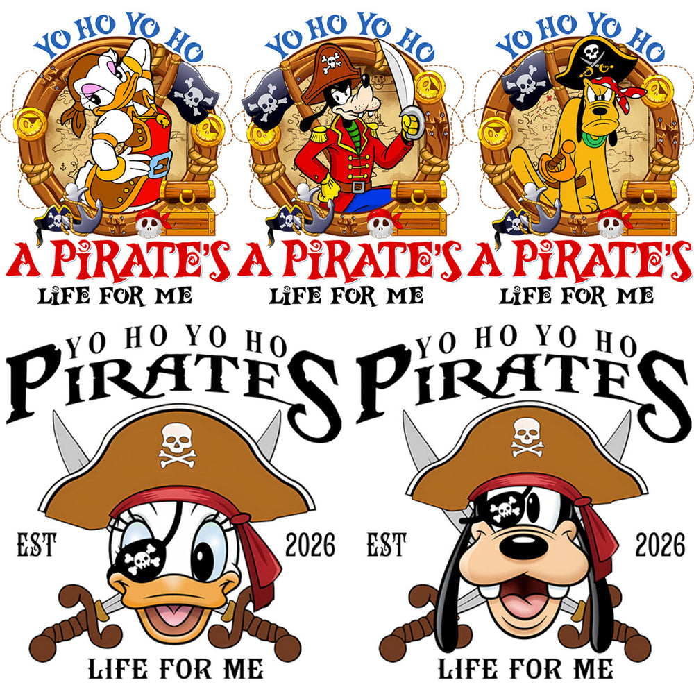 18 Pirates Of Caribbean Disney Cartoons 2026 Designs Bundle PNG