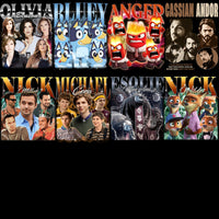 Load image into Gallery viewer, 52 Celebrity Fan Mixed Bootleg 90s V8 Designs Bundle PNG

