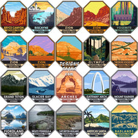 Load image into Gallery viewer, 120 USA National Parks Designs Bundle PNG
