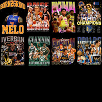 Load image into Gallery viewer, 50 Basketball Players Bootleg Legends Homage Designs Bundle PNG
