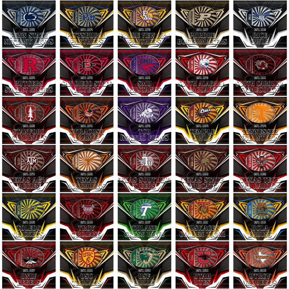 130 NCAA College Sports Tribal Wrap Tumbler Wrap Bundle JPG