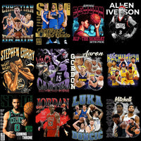 Load image into Gallery viewer, 58 Basketball Teams Players Bootleg Homage Designs Bundle PNG
