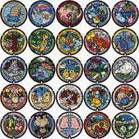 Lade Bild in die Galerieansicht, 153 Circle Pokefuta Japanese Manhole ball Poke V2 Designs Bundle PNG
