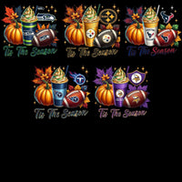 Load image into Gallery viewer, 32 Fall Football Teams Autumn Tis The Season Drinks Designs Bundle PNG
