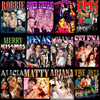 Load image into Gallery viewer, 54 Music Stars Bootleg Mixed Designs Bundle PNG
