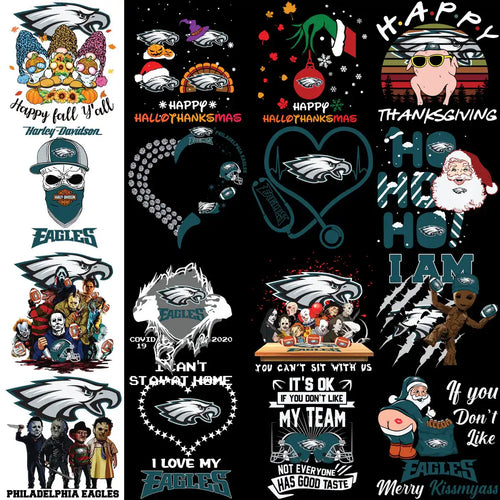 120 Eagles Philadelphia MEGA Football Team Designs Bundle PNG