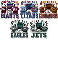 Load image into Gallery viewer, 32 Football Teams Hello Fall Leaves &amp; Acorns Designs Bundle PNG
