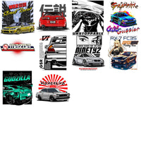 Load image into Gallery viewer, 50 JDM Cars Pack 5 Designs Bundle PNG
