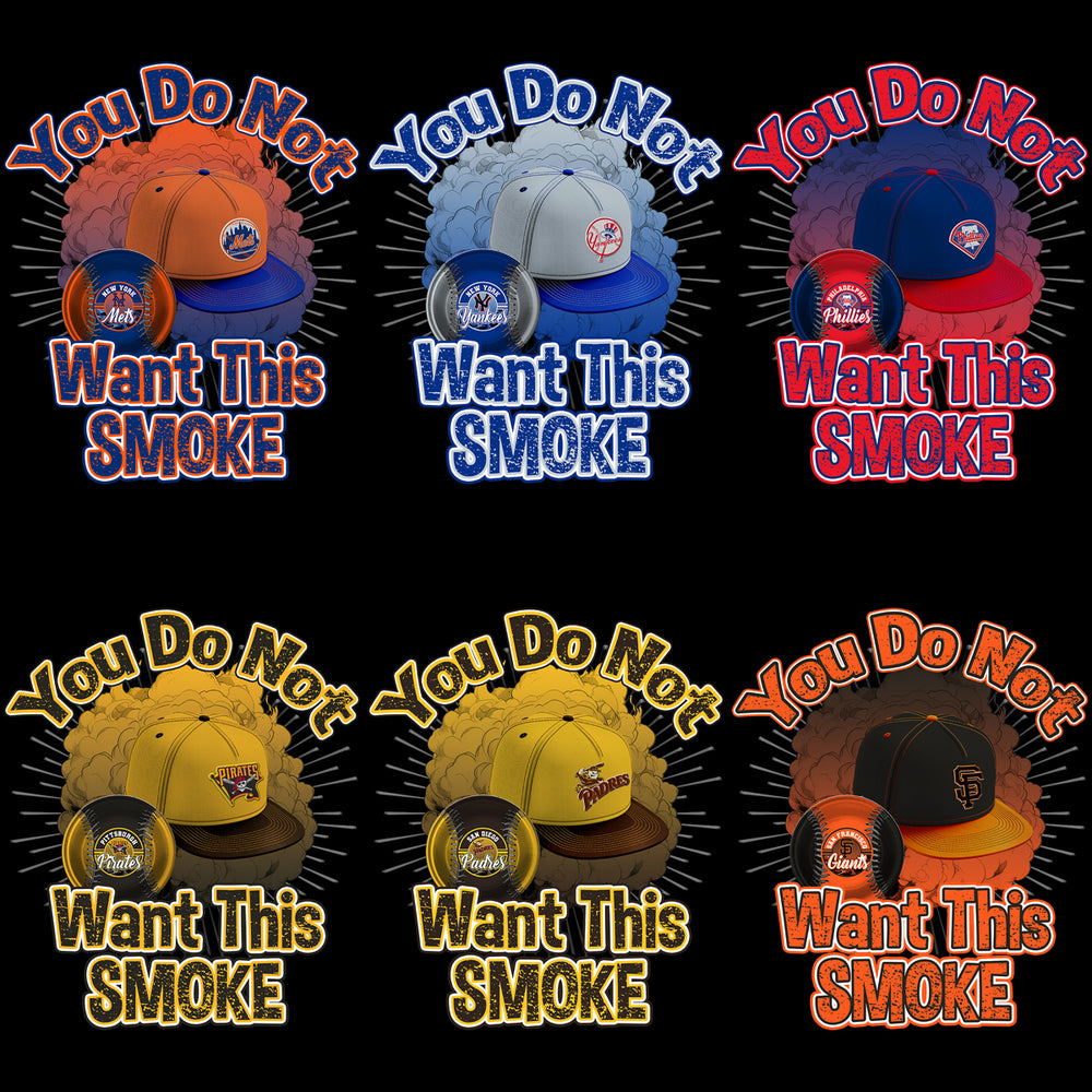 30 Baseball Teams Want This Smoke Cap & Ball Designs Bundle PNG
