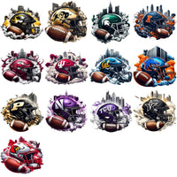 Load image into Gallery viewer, 60 College Football NCAA Teams HELMET SMOKES Designs Bundle PNG
