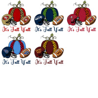 Load image into Gallery viewer, 32 It's Fall Y'all Football Teams Autumn Pumpkin Designs Bundle PNG

