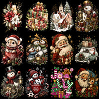 Lade Bild in die Galerieansicht, 54 Christmas Holiday Mega Halftone Designs Bundle PNG
