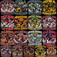 Load image into Gallery viewer, 89 College Football NCAA Teams Mascots Designs Bundle PNG
