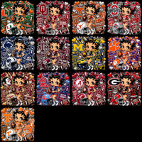 Load image into Gallery viewer, 68 College Betty Boop Cheerleader Football NCAA Teams Designs Bundle PNG
