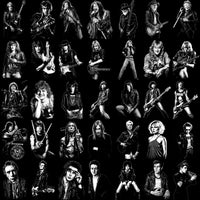 Load image into Gallery viewer, Black and white rock star portraits, print-ready for DTF, DTG, embroidery, tumbler wraps
