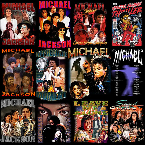 41 Music Star Michael Jackson Bootleg Artist Designs Bundle PNG
