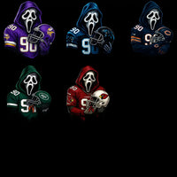 Load image into Gallery viewer, 32 Football Logo Teams Ghostface Horror Designs Bundle PNG
