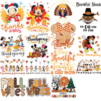 Load image into Gallery viewer, 55 Thanksgiving Mix Cartoon Fall V2 Designs Bundle PNG
