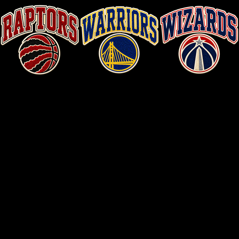 30 Basketball Faux Embroidery Teams Logo Chenille Patch Designs Bundle PNG