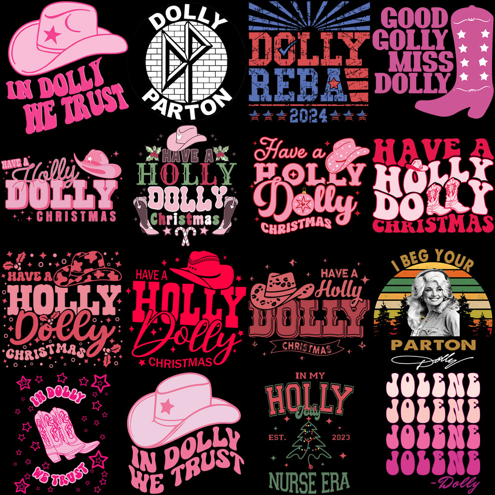 60 Dolly Parton Memorial Country Music Designs Bundle PNG